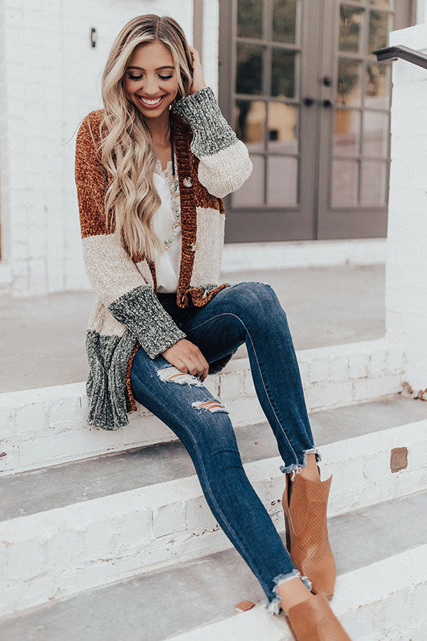 Pumpkin Pickin' Weather Chenille Cardigan