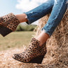 The Macon Faux Suede Bootie In Leopard Image - 1