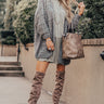 Hot Cocoa By The Fire Knit Cardigan In Grey Image - 1