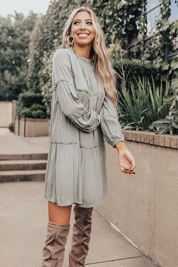 Style Above The Rest Shift Dress In Pear Image - 3
