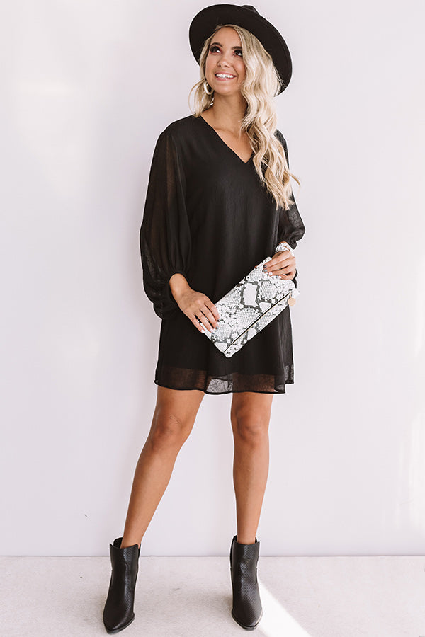Date Night Out Shift Dress In Black Image - 1