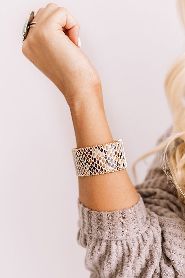 Editor's Pick Snake Print Magnetic Bracelet