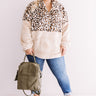 Sweet And Snuggly Leopard Pullover Curves Image - 1
