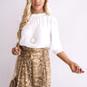 Better In Brooklyn Satin Shift Top In White Image - 1