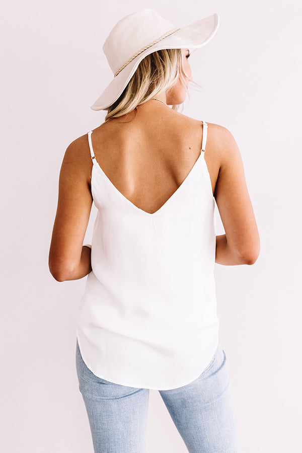 Paris Posh Shift Tank In White Image - 2