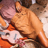 The Essie Faux Suede Skirt In Camel Image - 1