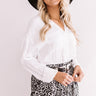 Dreams Of Manhattan Satin Top In White Image - 1