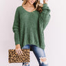 Eye Candy Tunic Sweater In Green Image - 1