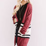 S'mores And Snuggles Cardigan In Berry Image - 1