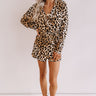 Femme Fatale Leopard Wrap Romper Image - 1