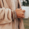 Sipping Vino Bracelet Set In Warm Taupe Image - 1