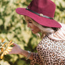Front Page Worthy Felt Hat In Maroon Image - 1