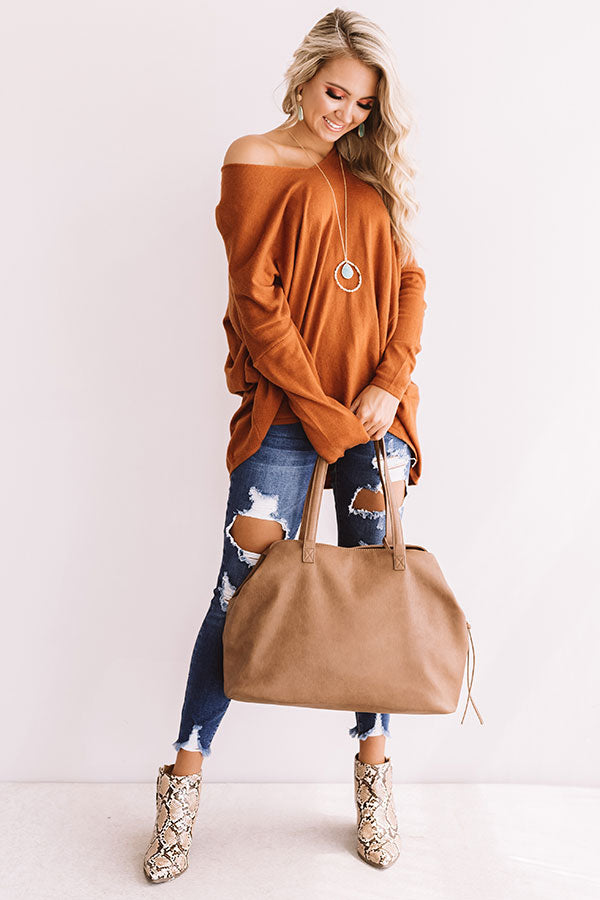 Miss You, Maybe Sweater in Cinnamon