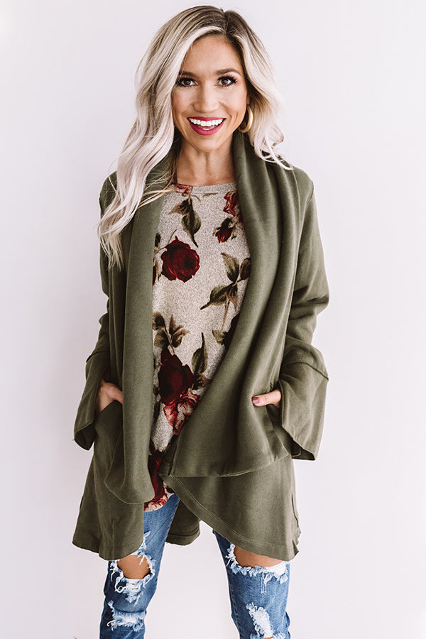 Strut The Streets Jacket In Olive Image - 1