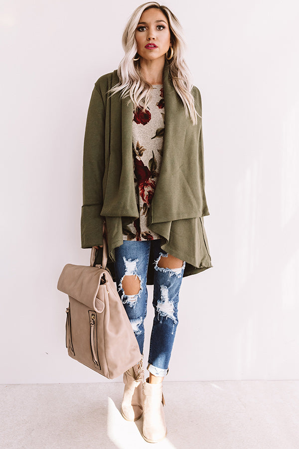 Strut The Streets Jacket In Olive Image - 2
