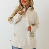 Pumpkin Spicy Knit Pullover In Cream Curves Image - 1