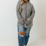 Pumpkin Spicy Knit Pullover In Grey Curves Image - 1