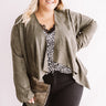 Nashville Night Out Faux Suede Blazer Curves Image - 1