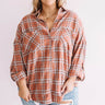California Campfire Plaid Top In Cinnamon  Curves Image - 1