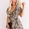 All The Goals Snake Print Wrap Romper Image - 1