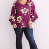 Day Trip In Dallas Floral Shift Top Curves Image - 1