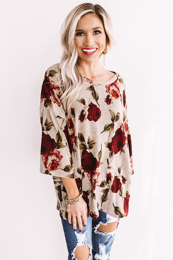 Oh So Gorgeous Floral Shift Top