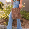 Free And Fearless Fringe Crossbody In Mocha Image - 1