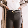 Oh So Gorgeous Faux Leather Belt In Black Image - 1