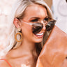 Good Side Earrings In Camel Image - 1