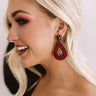 Midnight In Montauk Earrings In Sangria Image - 1