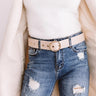Close Up Ready Faux Leather Belt In Iced Latte Image - 1