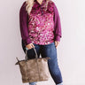Coming Up Roses Velvet Burnout Shift Top Curves Image - 1