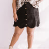 Soho Flow Faux Suede Skirt In Black Curves Image - 1