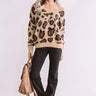 Sweet Dreams Are Made Of Snuggles Leopard Sweater Image - 1