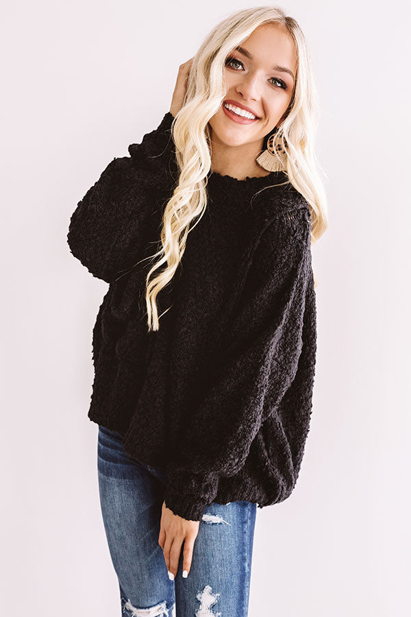 Sweet Dreaming Knit Sweater In Black Image - 1