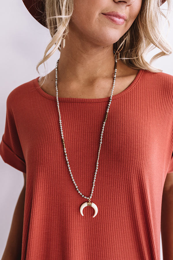Center Of the Universe Necklace In Grey