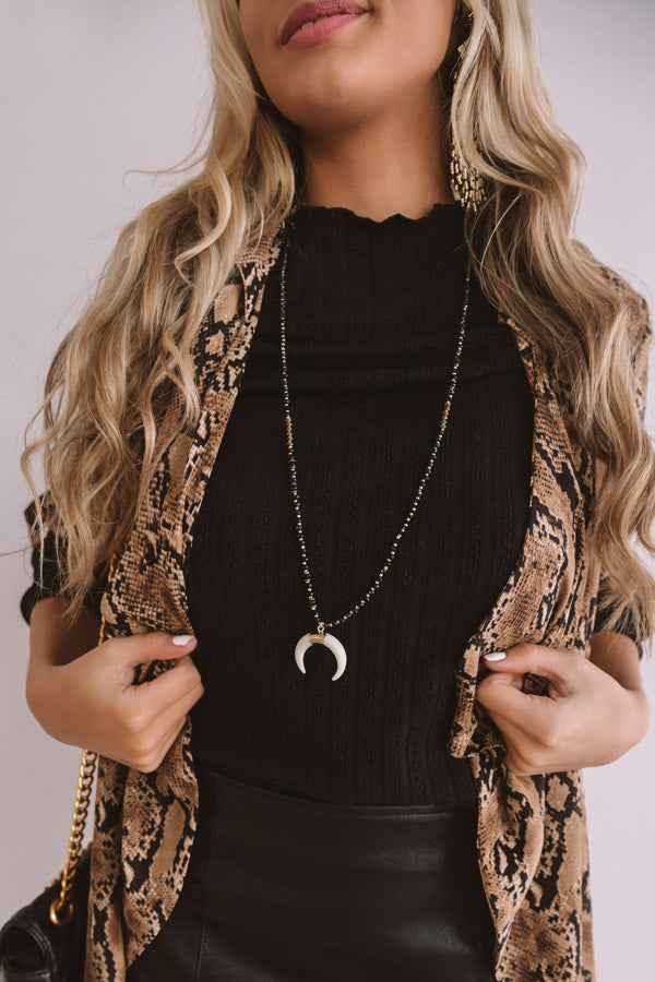 Center Of The Universe Necklace In Black