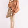 Sweet Cuddles Shift Sweater In Rust Image - 1