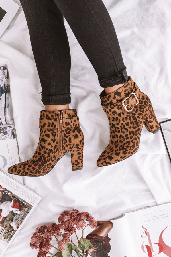 The Emmaline Leopard Bootie