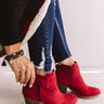 The Gracie Bootie In Red Image - 1