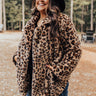 Influencer Life Plush Leopard Coat Curves Image - 1