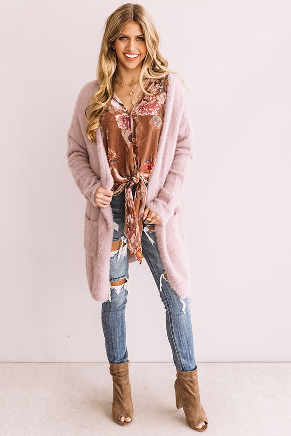 New Views Ultra Soft Cardigan In Lavender