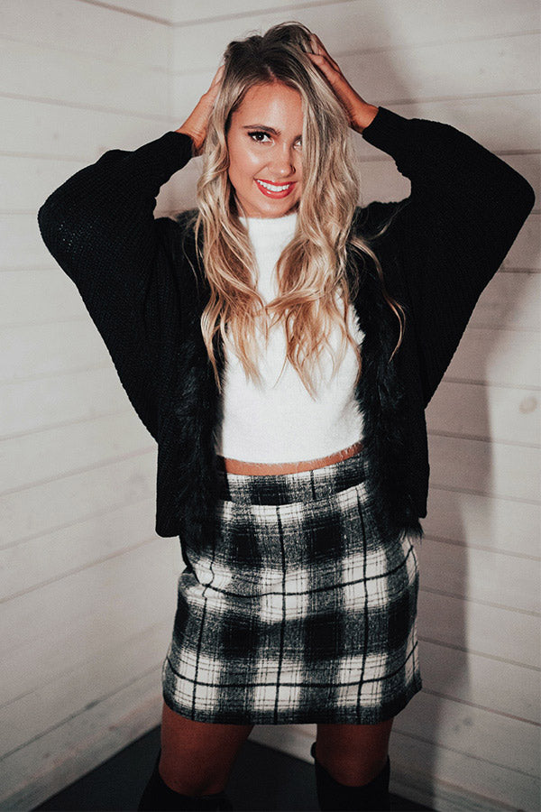 Boardroom, Then Bellinis Plaid Skirt