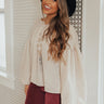 Skippin' Down Sixteenth Avenue Babydoll Top Iced Latte Image - 1