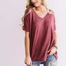 Proud Moment Shift Tee In Sangria Image - 1