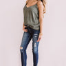 Dream Date Night Shift Tank In Pear Image - 1