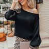 Italian Coast Shift Sweater In Black Image - 1