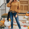 Italian Coast Shift Sweater In Camel Image - 1