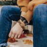 Glitz On The Go Leopard Bracelet Set in Black Image - 1