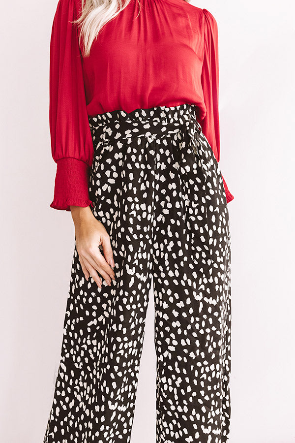 In The Lap Of Luxury High Waist Pants In Black Image - 2